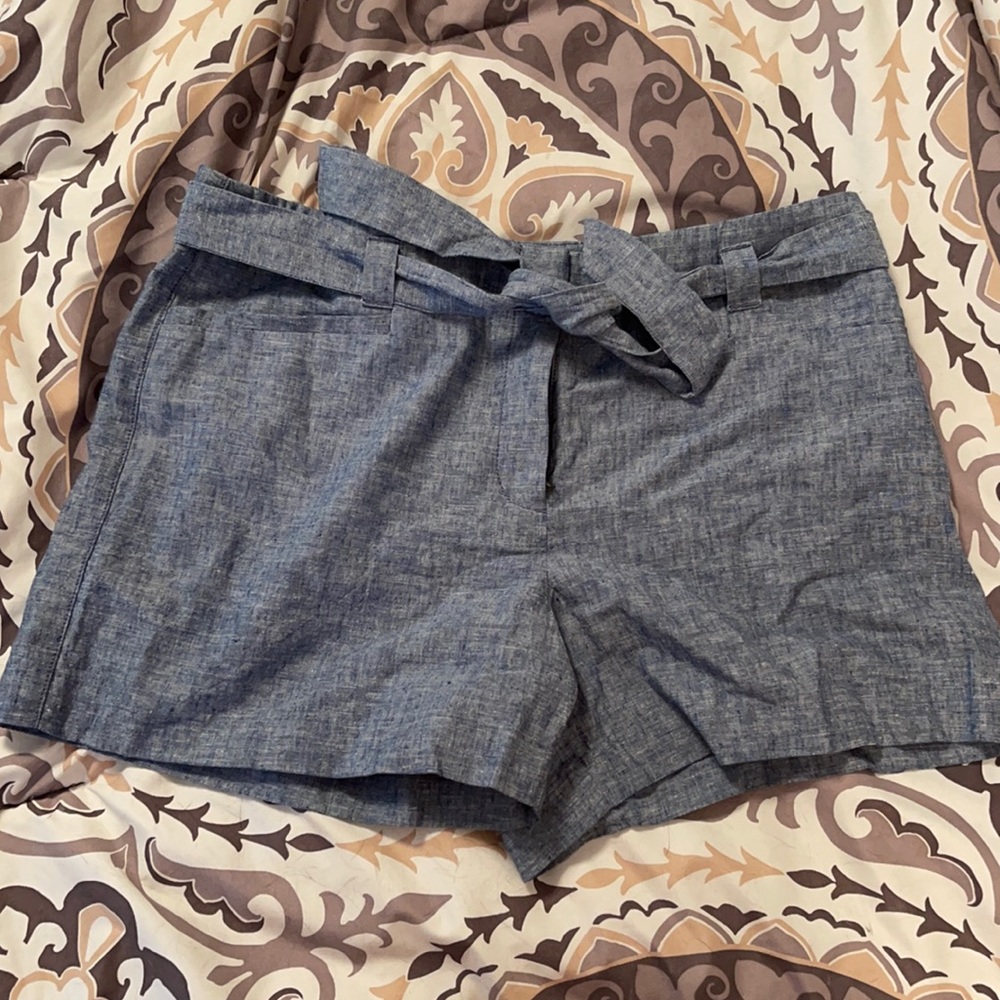 Loft High-Waisted Linen Shorts